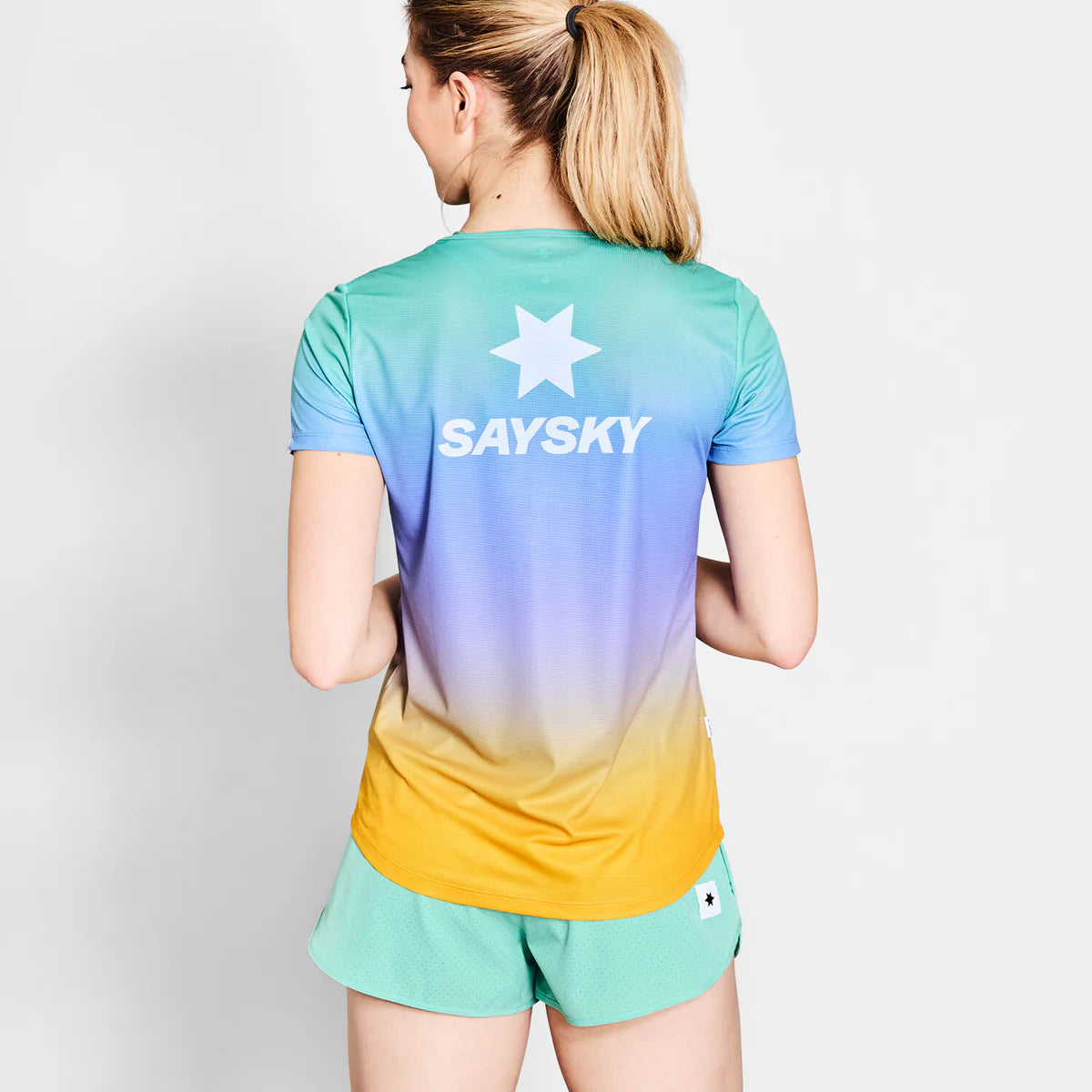 SaySky Drip Dye Flow T-Shirt Women