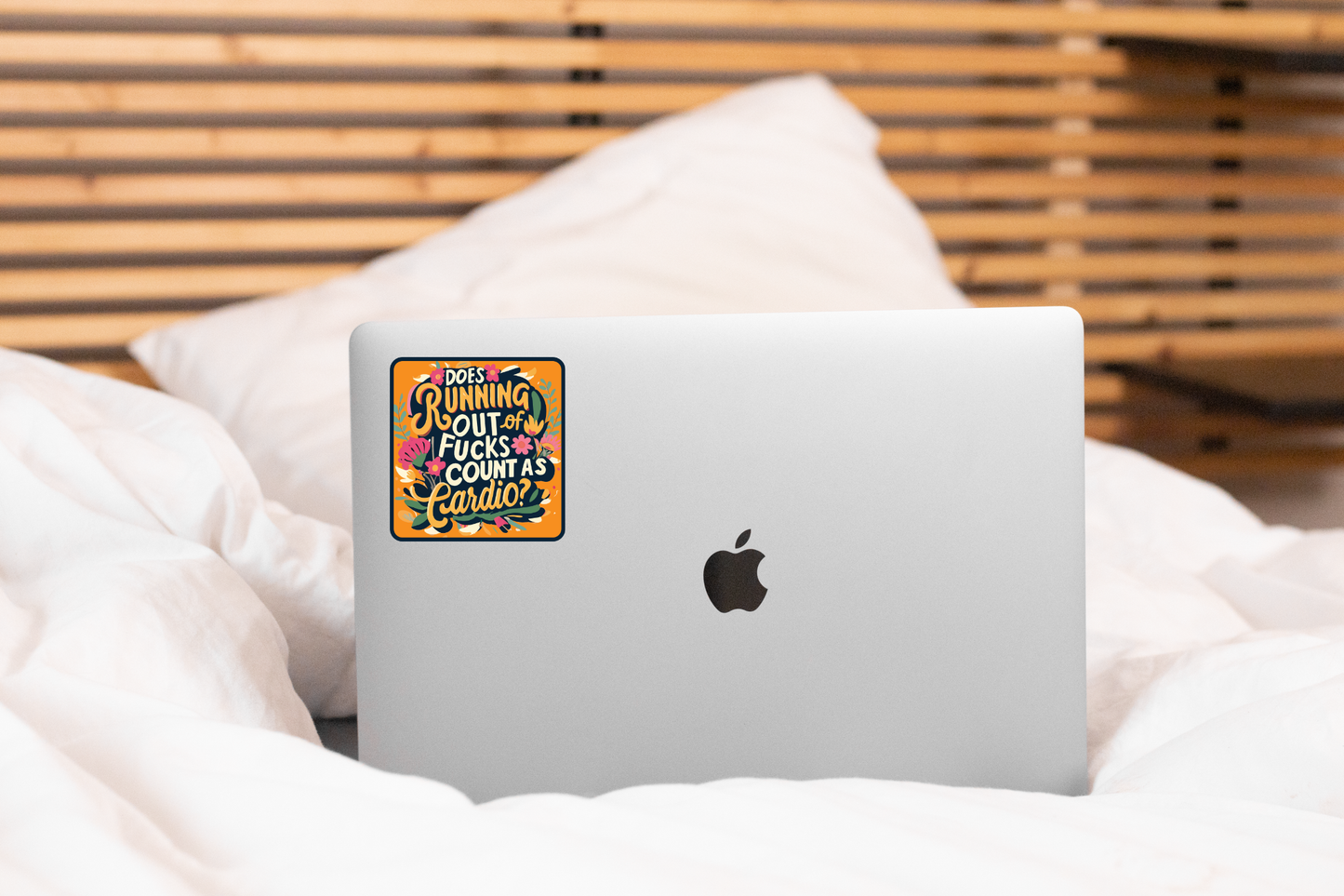 Does Running Out of Fucks Count as Cardio Sticker - funny