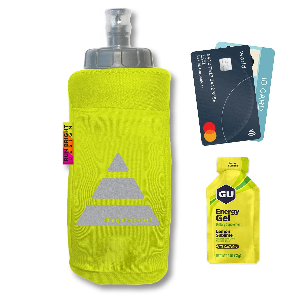 Amphipod Run Bright Soft-Tech Luxe™ Handheld Bottle