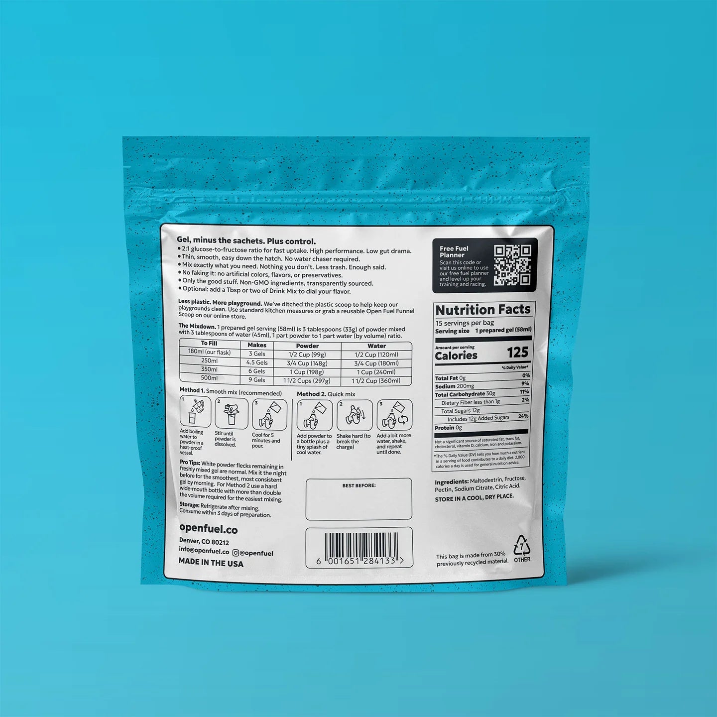 Open Fuel Carbs + Sodium Gel Mix