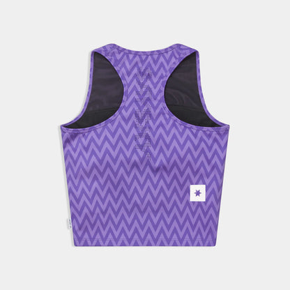 SAYSKY Zig Zag Combat Crop Top Women