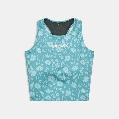 SAYSKY Flower Combat Crop Top Women