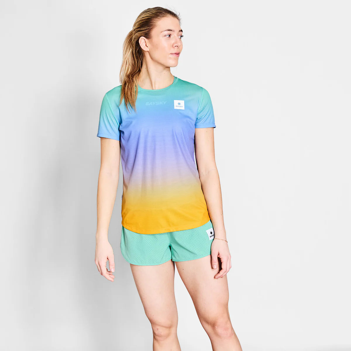 SaySky Drip Dye Flow T-Shirt Women