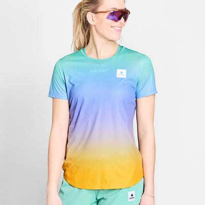 SaySky Drip Dye Flow T-Shirt Women