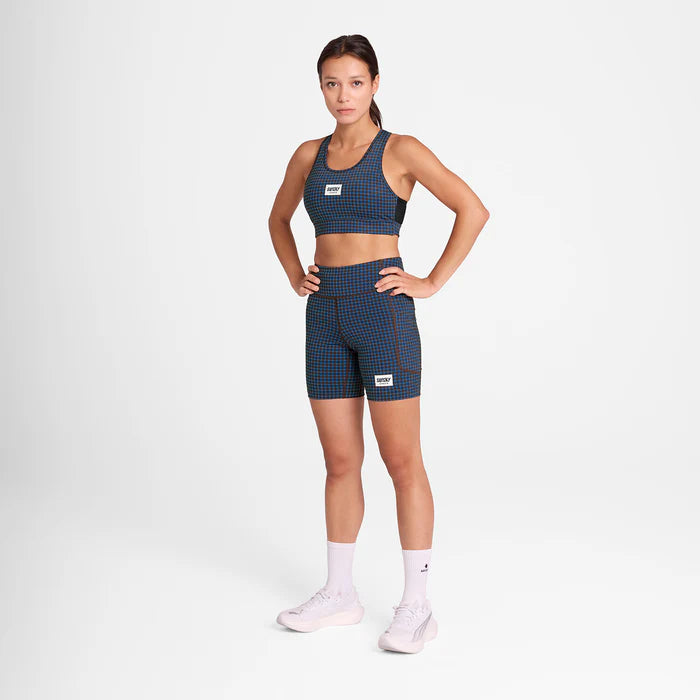 SaySky Houndstooth Combat Sports Bra Women