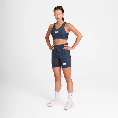 SaySky Houndstooth Combat Sports Bra Women