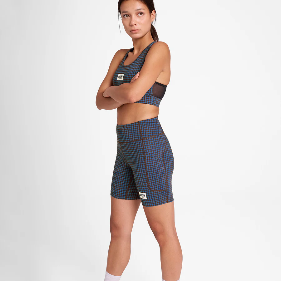 SaySky Houndstooth Combat + Short Tights 7" Women