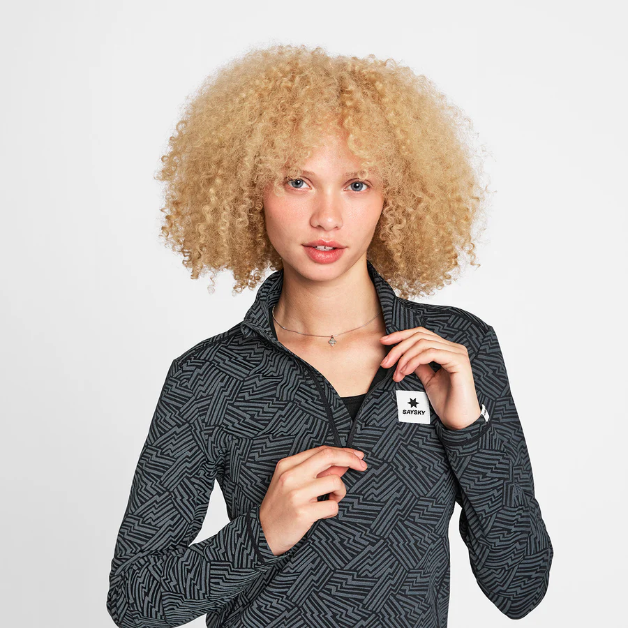 Saysky Reflective Pace 1/2 Zip Long Sleeve Women