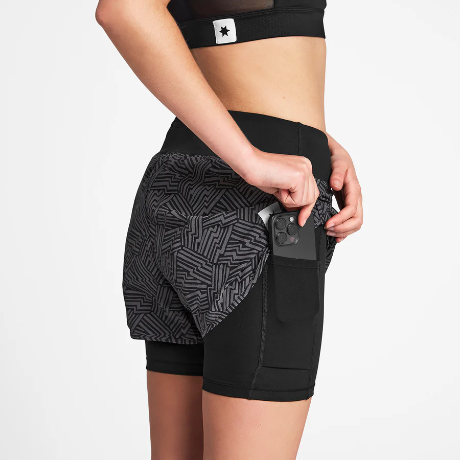 Saysky Reflective Pace 2 in 1 Shorts 3" Women