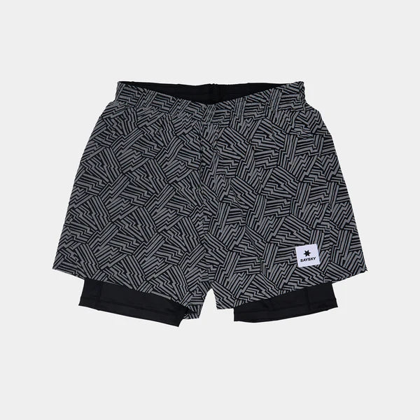 Saysky Reflective Pace 2 in 1 Shorts 5" Men