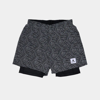 Saysky Reflective Pace 2 in 1 Shorts 5" Men