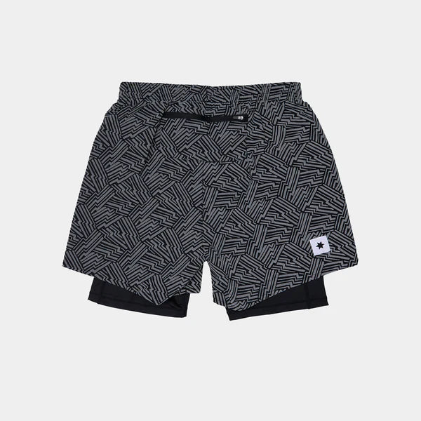 Saysky Reflective Pace 2 in 1 Shorts 5" Men
