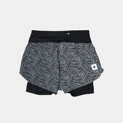 Saysky Reflective Pace 2 in 1 Shorts 3" Women