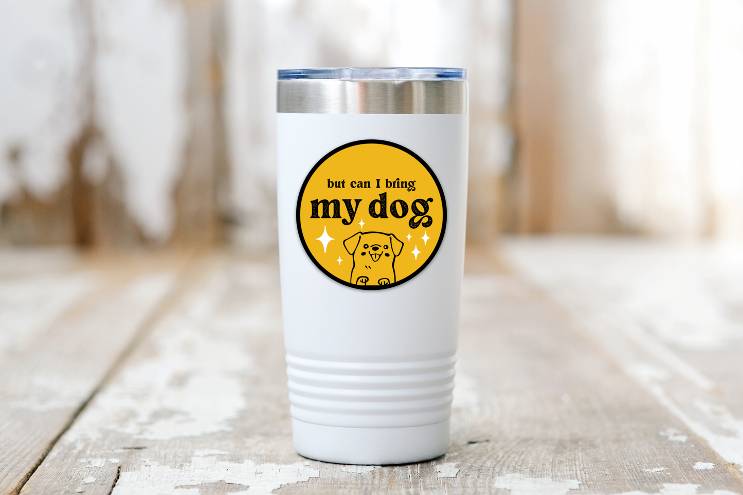 But Can I Bring My Dog Sticker - puppy, animal, pet, lover