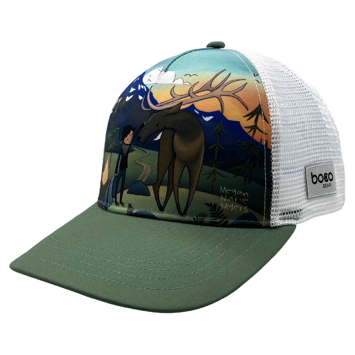 BocoGear 5 Panel Trucker Hat Kids