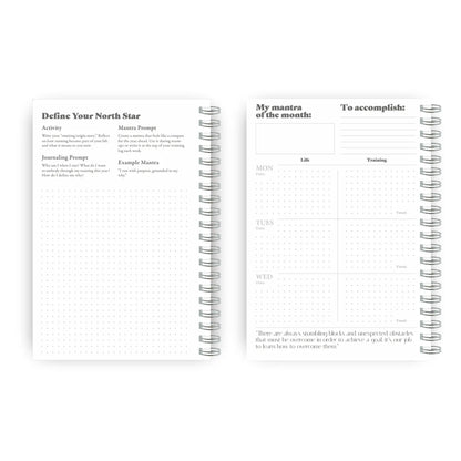 Wild Strides Paper Co Mantras in Motion Training Log + Planner