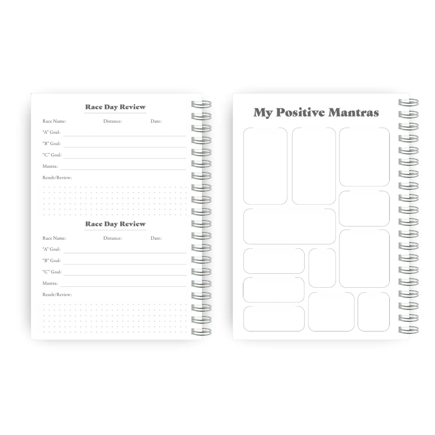 Wild Strides Paper Co Mantras in Motion Training Log + Planner