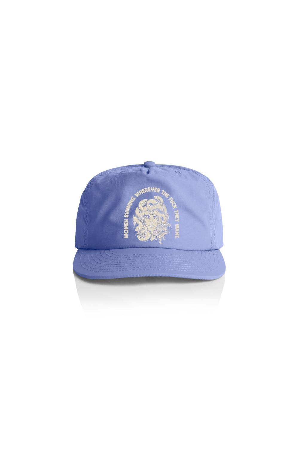 Women Running Wherever They Want Nylon Run Cap: Lapis / Curse
