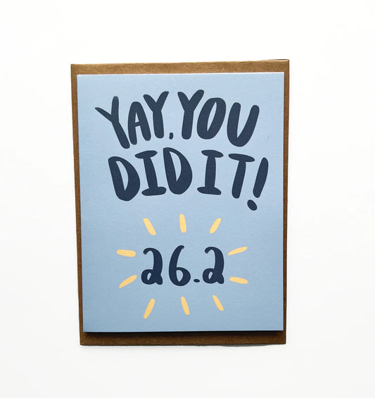 Keegsie Running You Did It Marathon Card