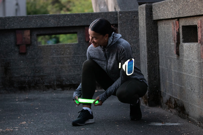 Amphipod Full-Viz Reflective LED USB Slap Band