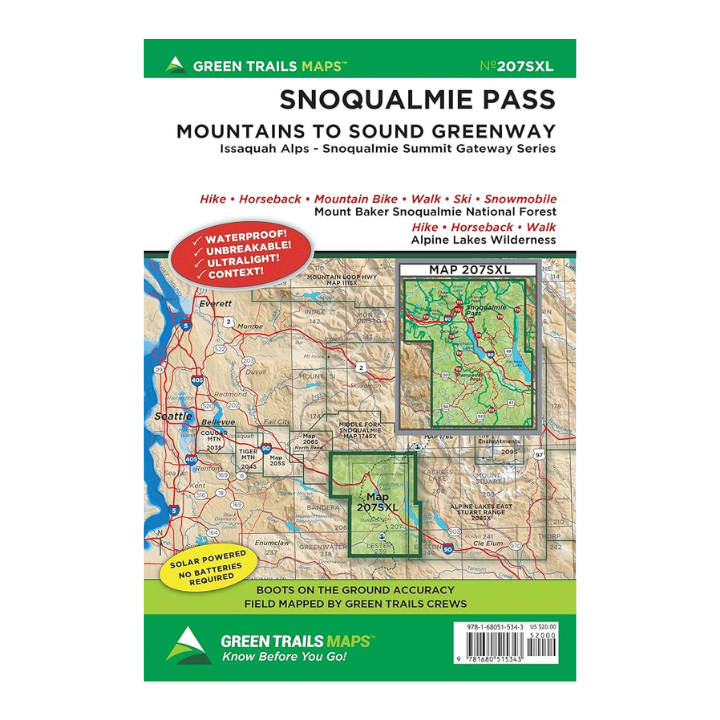 Mountaineer Books Green Trails Maps