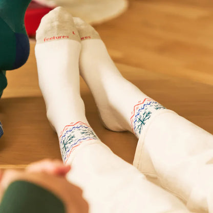 Feetures Everyday Max Cush Crew Holiday Women