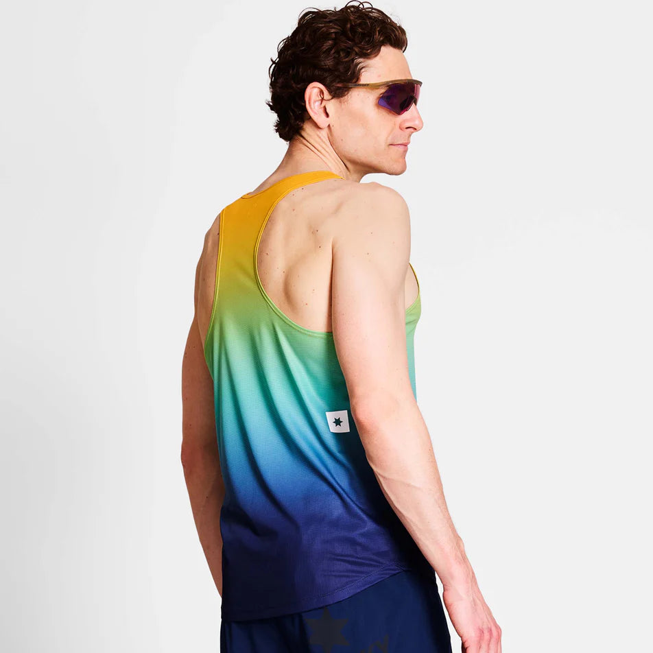 SaySky Drip Dye Flow Singlet Men