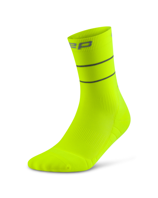 CEP Pro Run Reflective Mid Cut Compression Socks Unisex