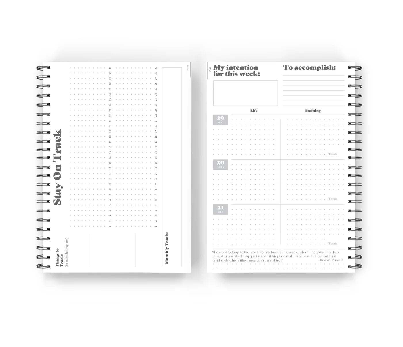 Wild Strides Paper Co Mini Training Log + Planner