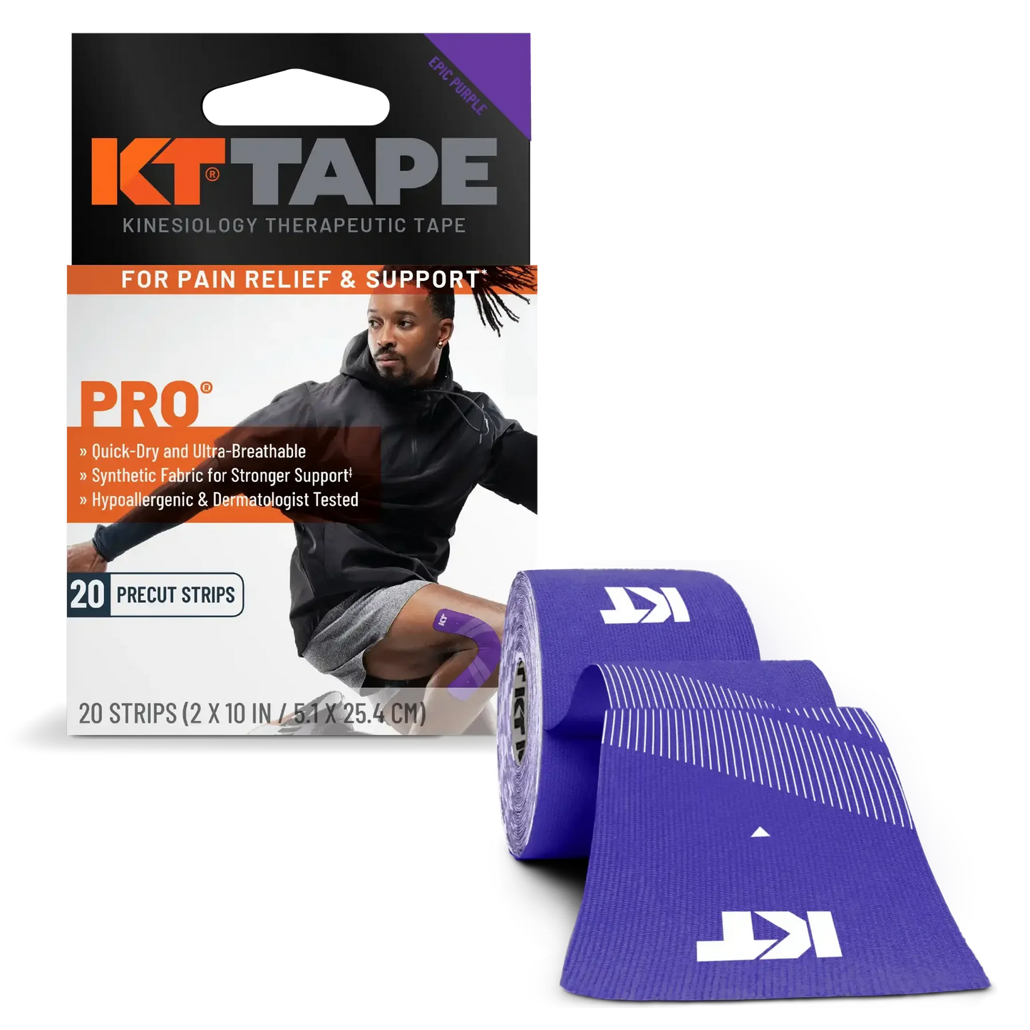 KT Tape Pro Synthetic Precut 20ct Roll