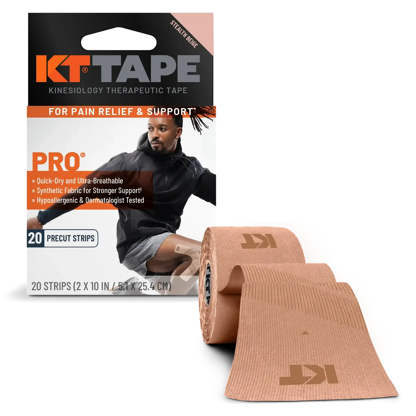 KT Tape Pro Synthetic Precut 20ct Roll