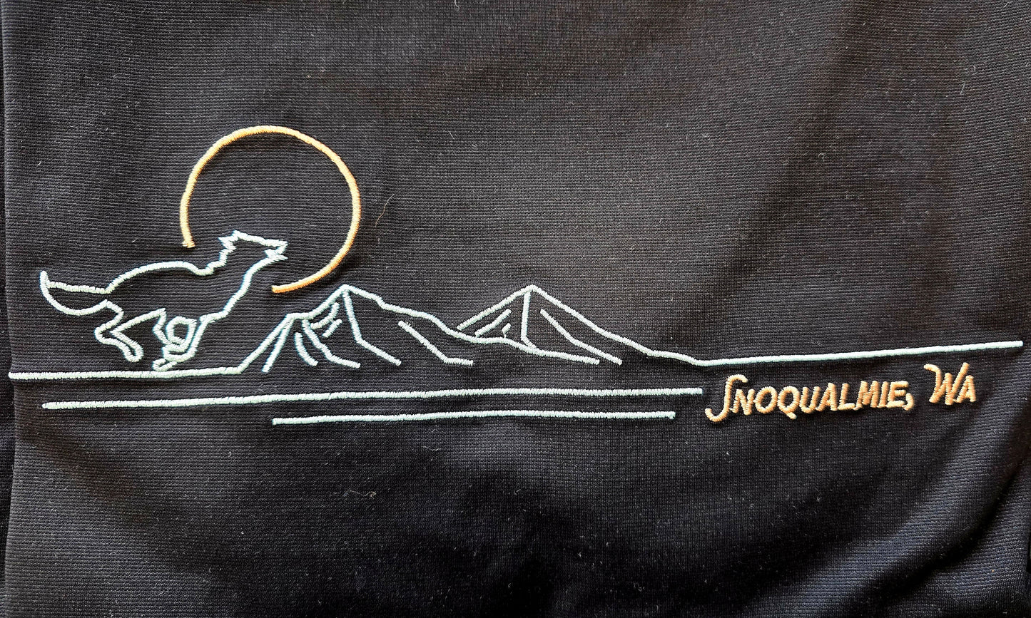 Snoqualmie Running x Jack & Sage Custom Embroidered Tees